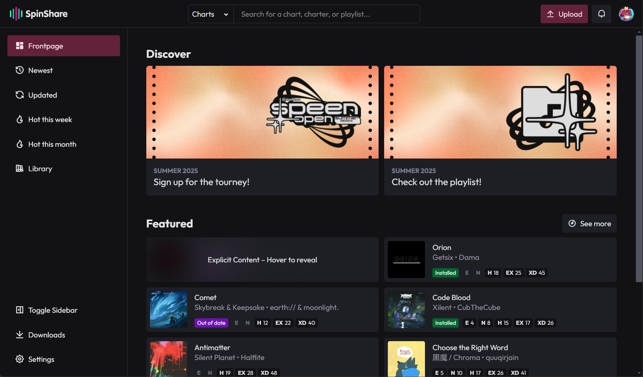 Client Next Screenshot